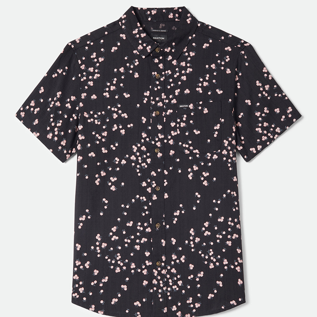CHARTER SLUB S/S WVN - BLACK/PINK