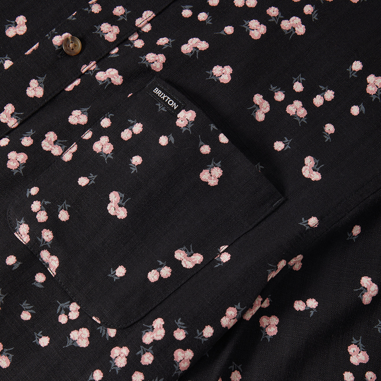 CHARTER SLUB S/S WVN - BLACK/PINK