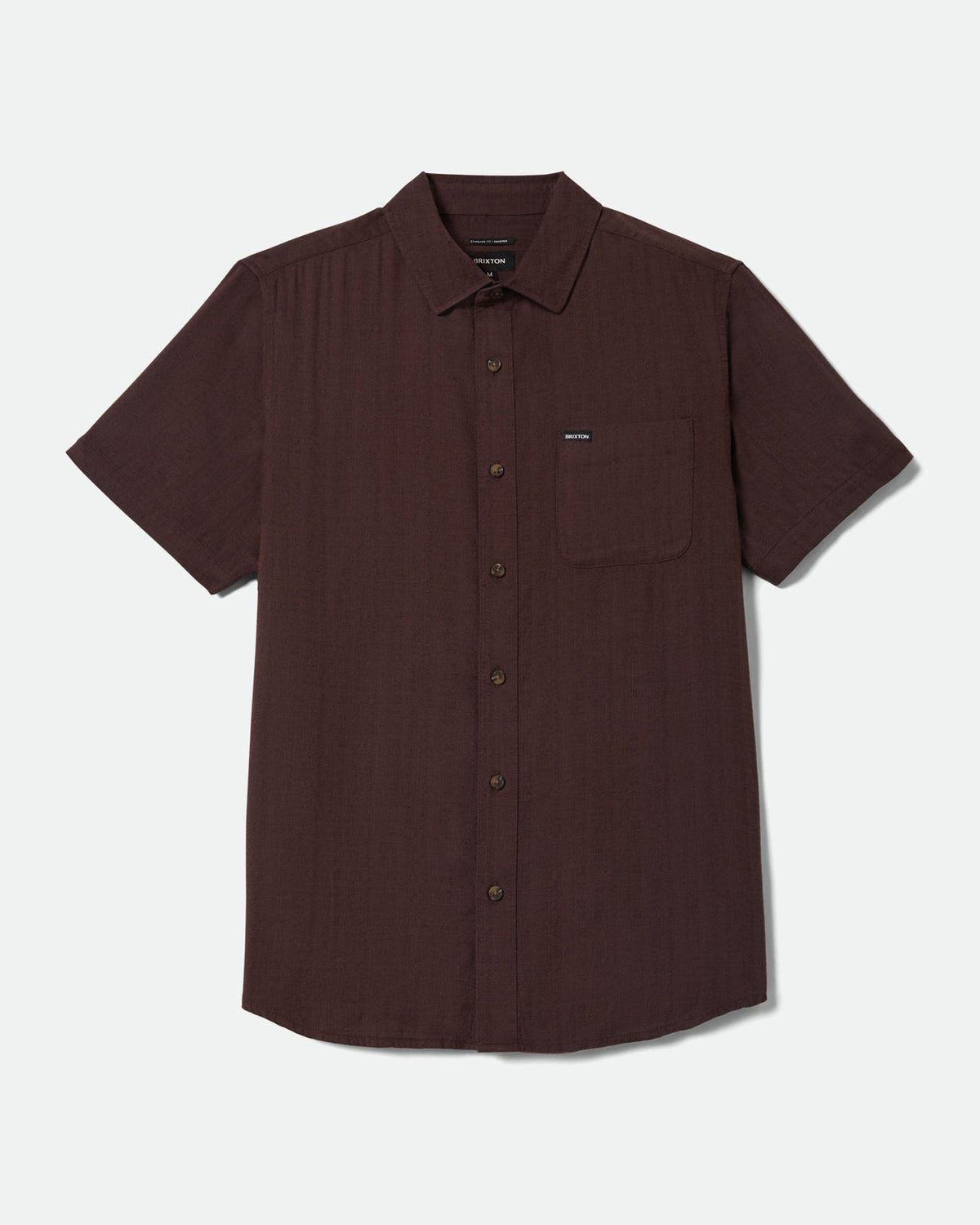 CHARTER SLUB S/S WVN - CHOCOLATE