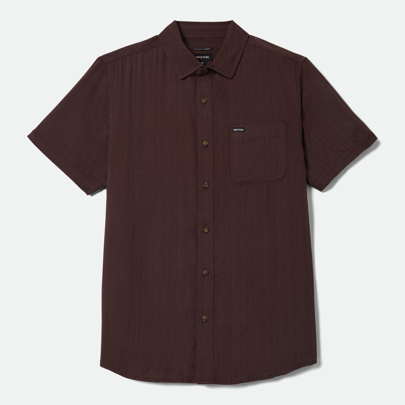 CHARTER SLUB S/S WVN - CHOCOLATE