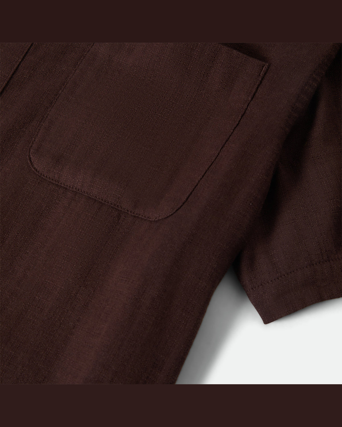 CHARTER SLUB S/S WVN - CHOCOLATE
