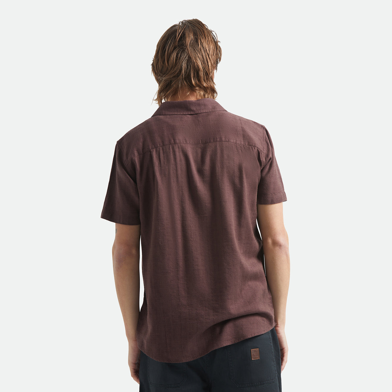 CHARTER SLUB S/S WVN - CHOCOLATE