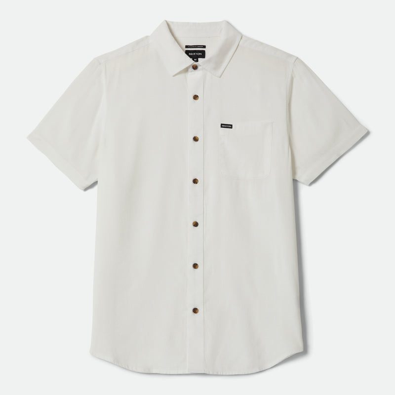 CHARTER SLUB S/S WVN - OFF WHITE