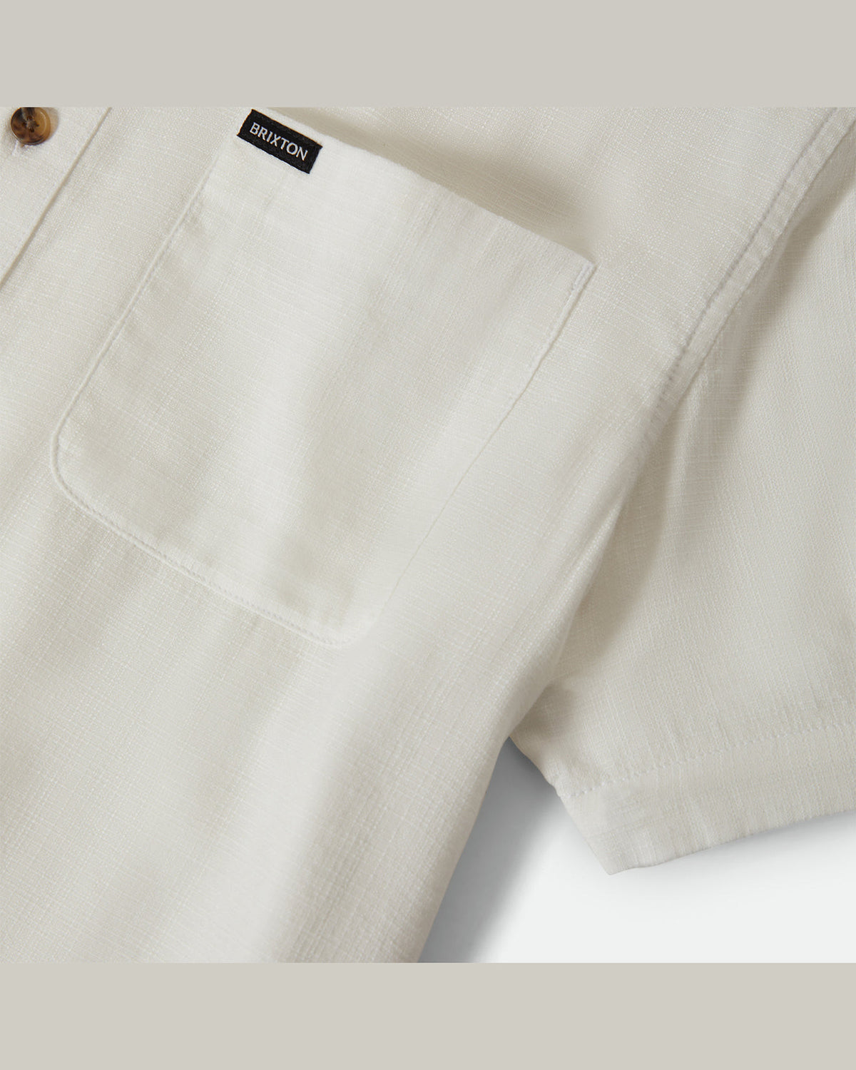 CHARTER SLUB S/S WVN - OFF WHITE