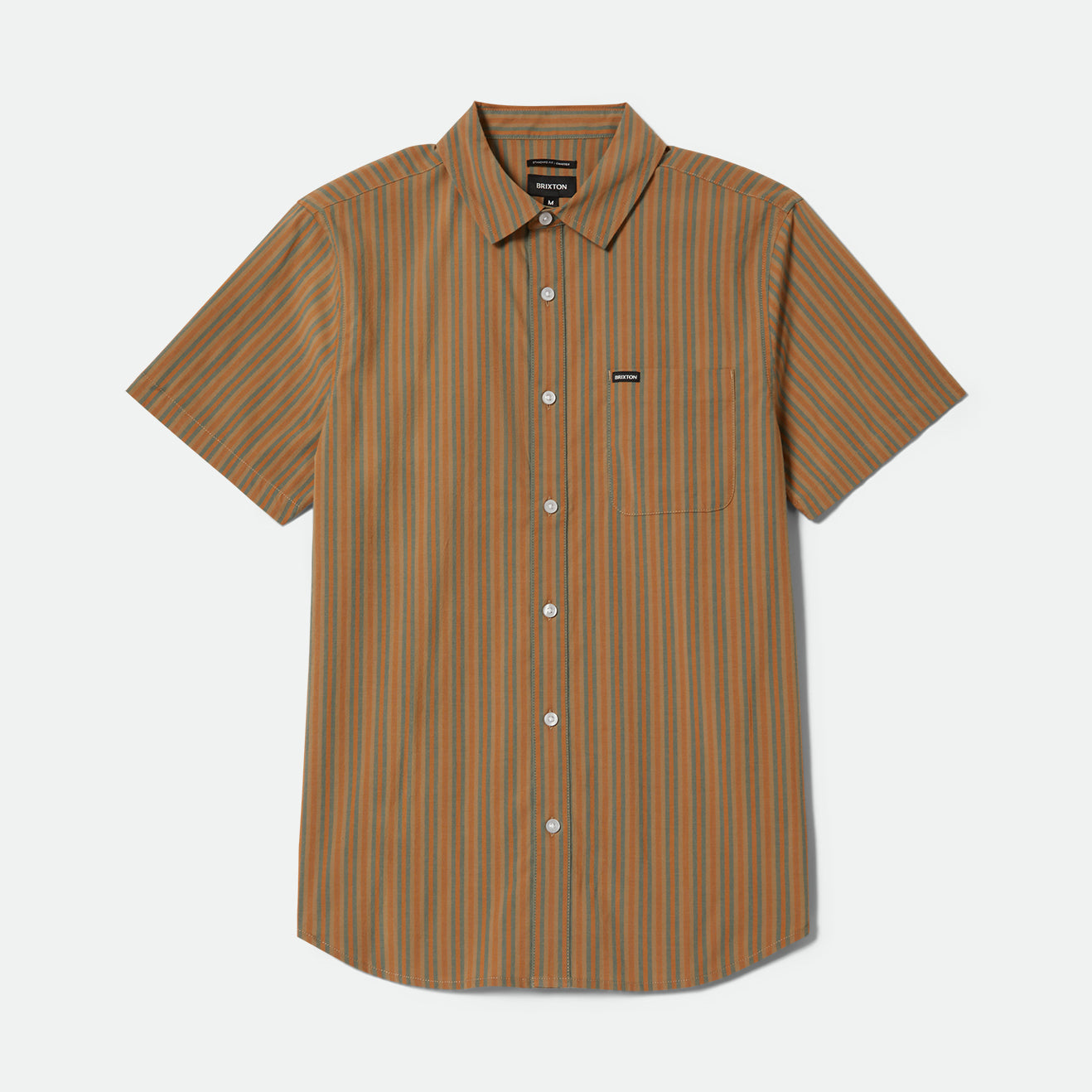 CHARTER STRIPE S/S WVN - RUSTIC CARAMEL/NIGHT SAGE