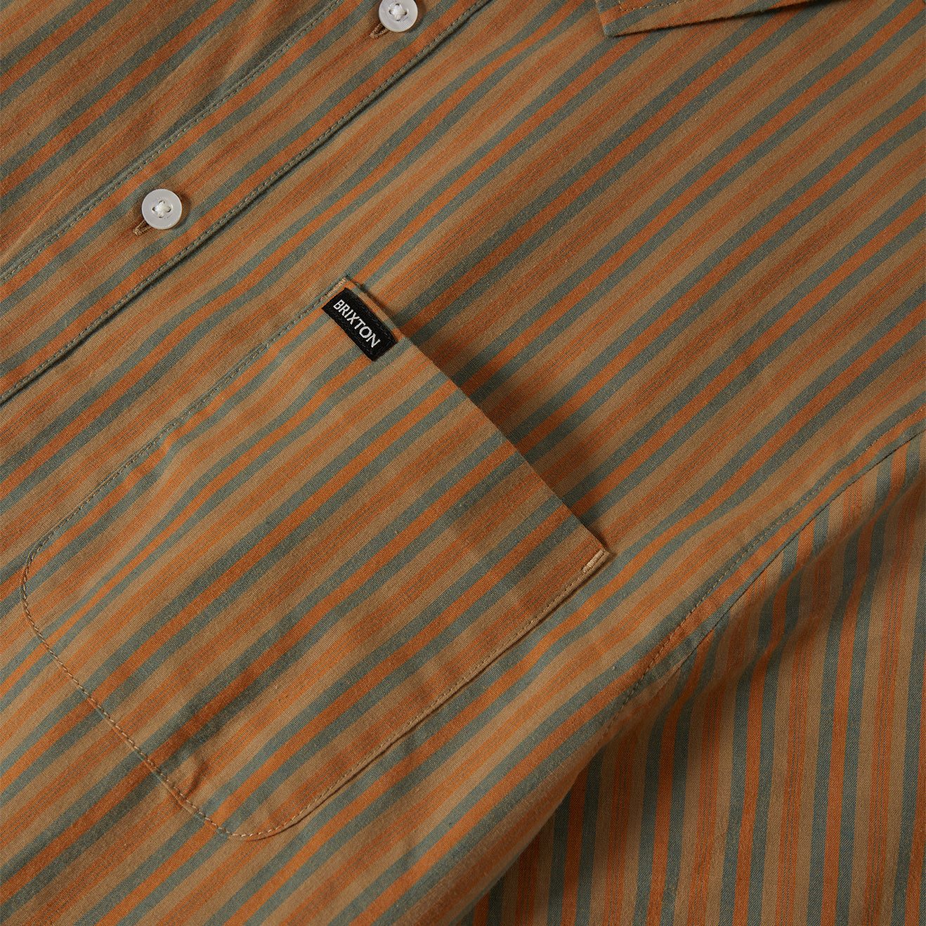 CHARTER STRIPE S/S WVN - RUSTIC CARAMEL/NIGHT SAGE