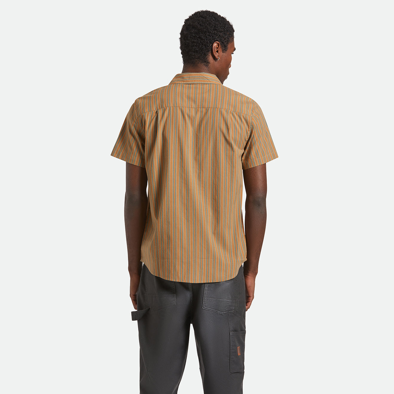 CHARTER STRIPE S/S WVN - RUSTIC CARAMEL/NIGHT SAGE