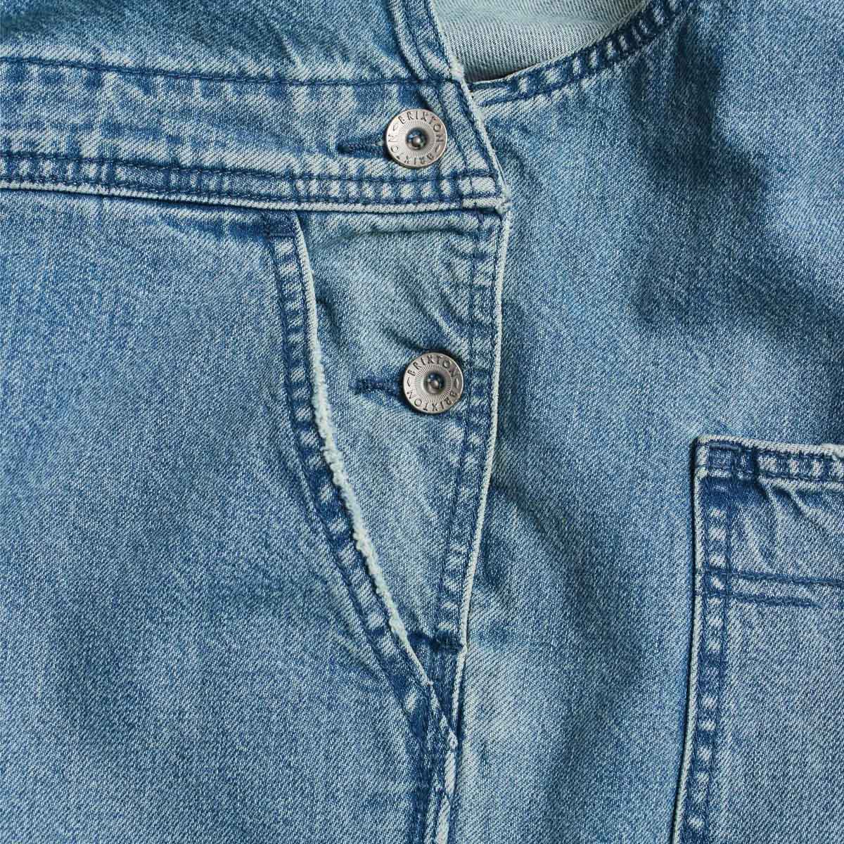 CHRISTINA CROP OVERALL - FADED INDIGO