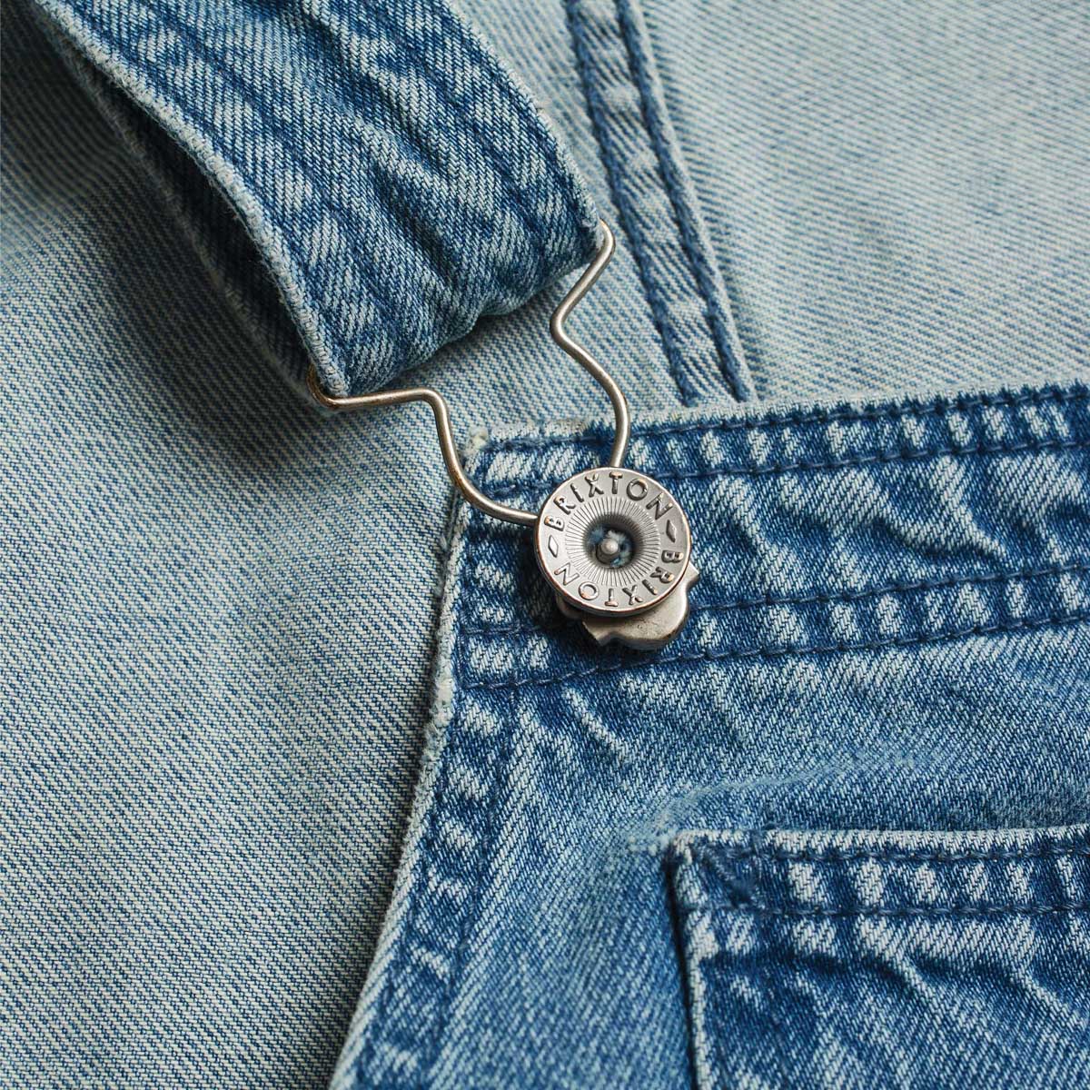 CHRISTINA CROP OVERALL - FADED INDIGO