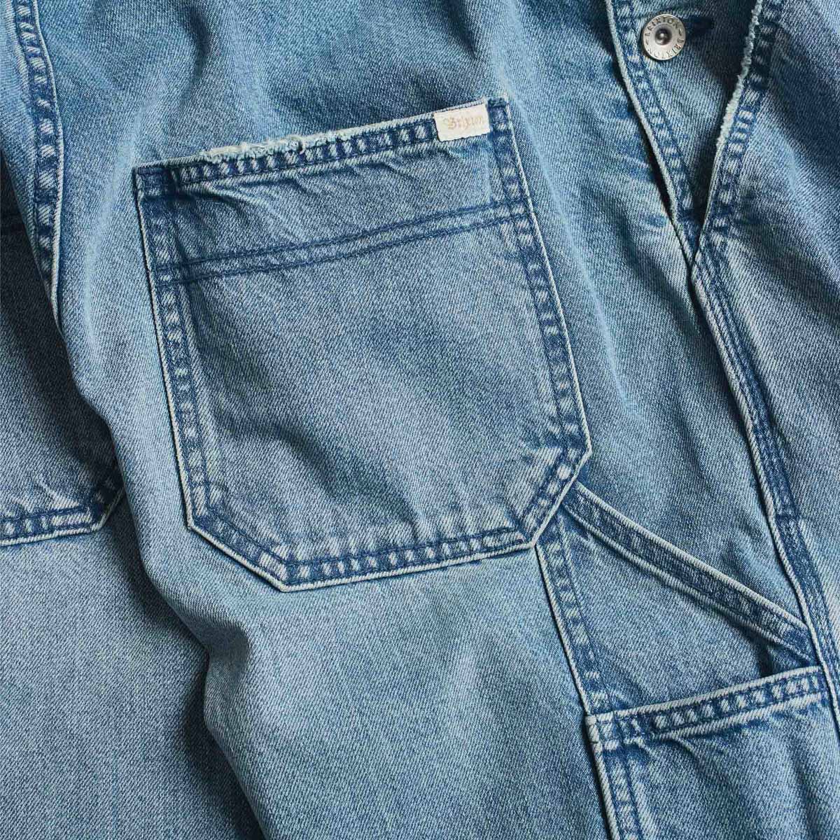 CHRISTINA CROP OVERALL - FADED INDIGO