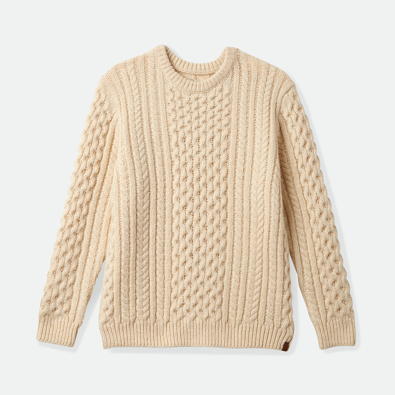 CLASSIC FISHERMAN'S SWEATER-OATMEAL