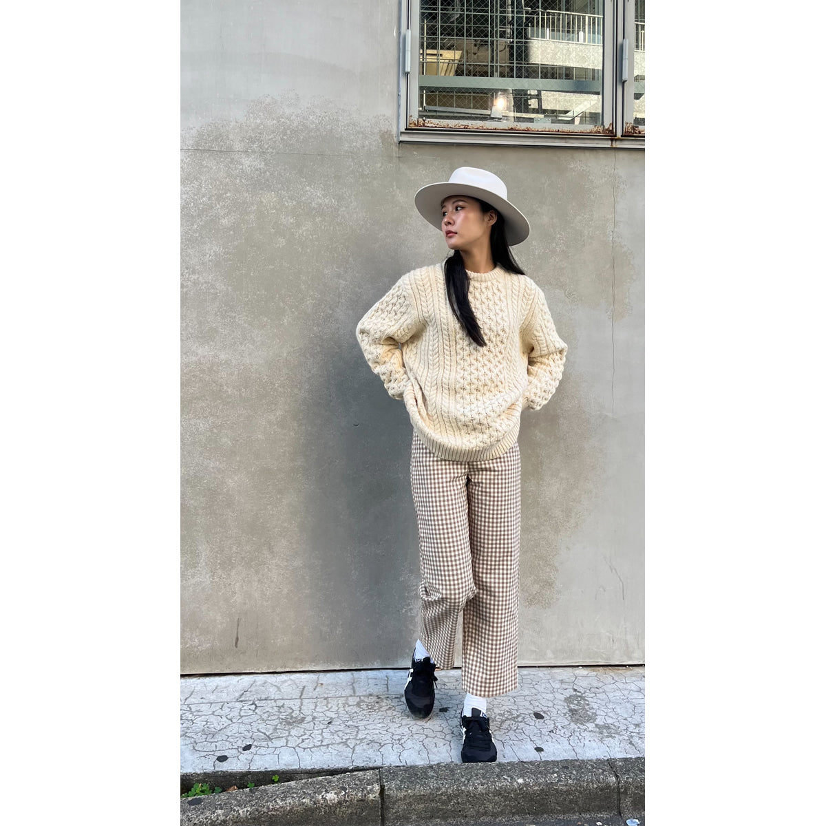 CLASSIC FISHERMAN'S SWEATER-OATMEAL