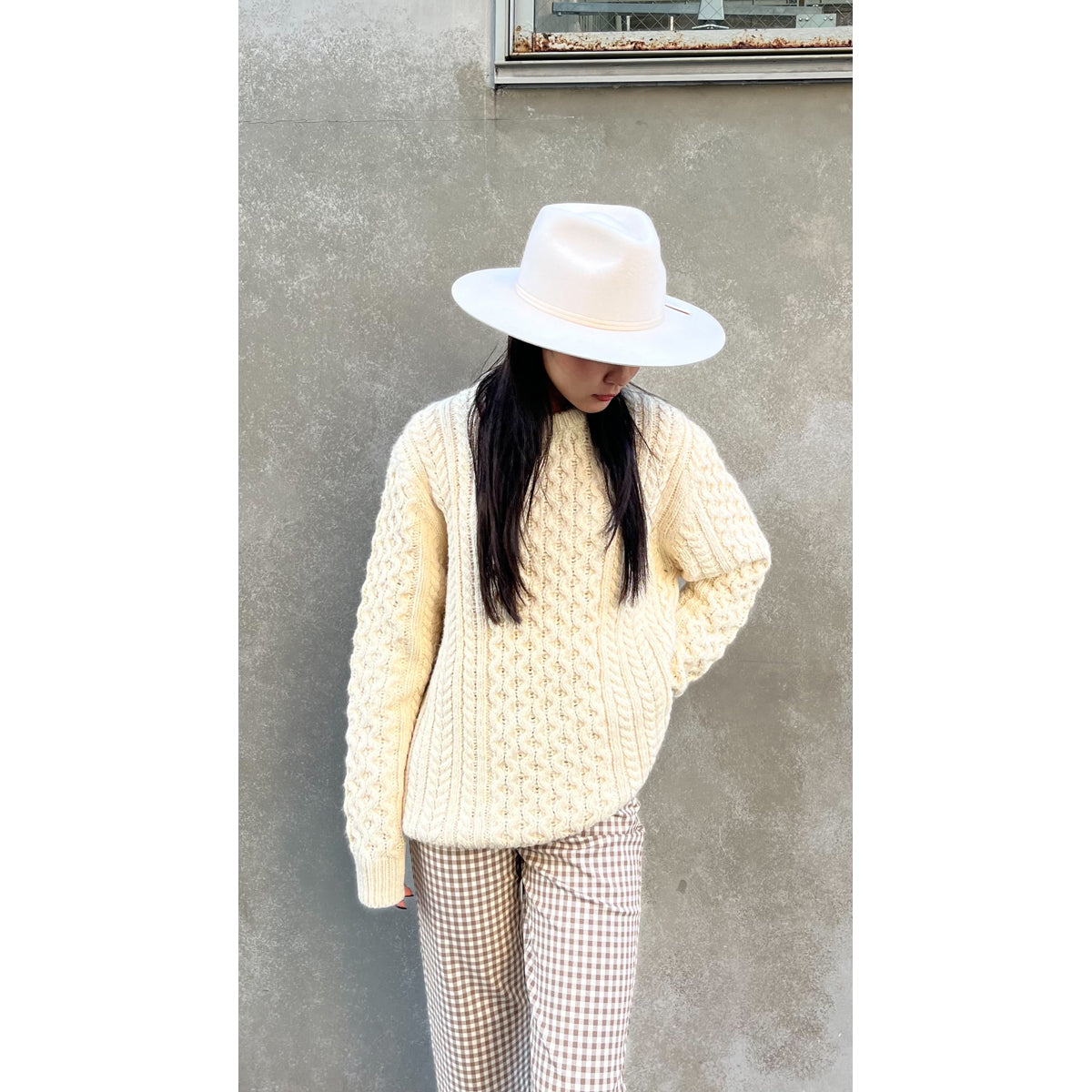 CLASSIC FISHERMAN'S SWEATER-OATMEAL