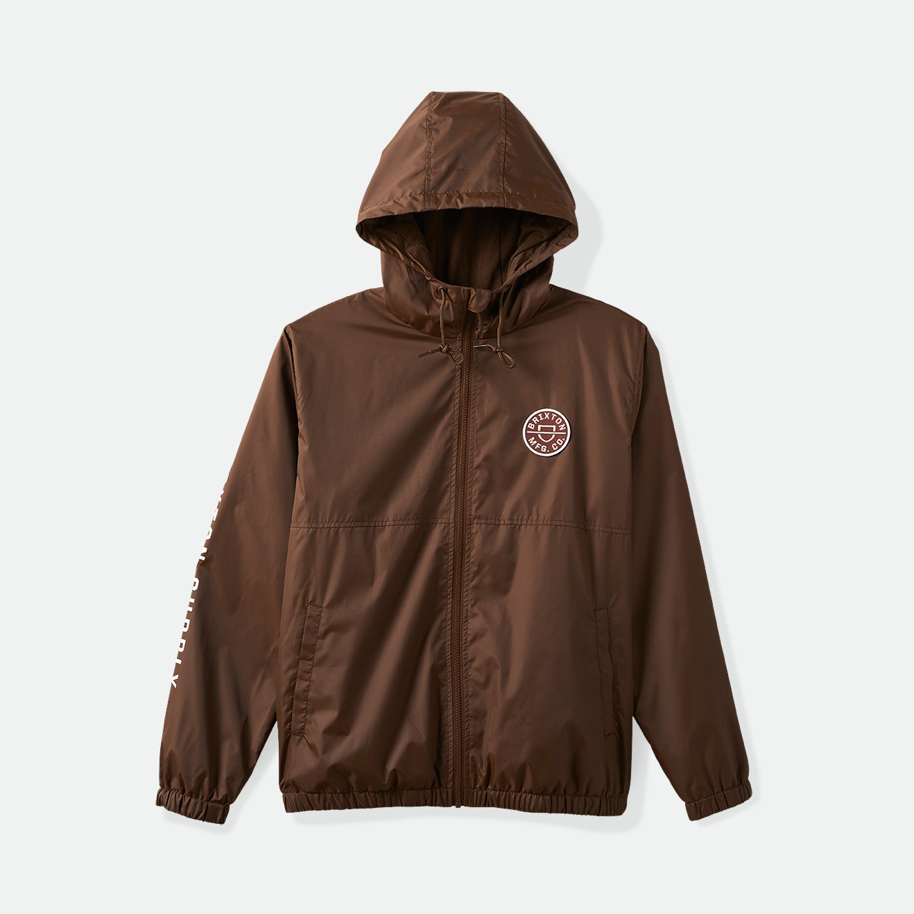 CLAXTON CREST LW ZIPHOOD JKT-PINECONE BROWN