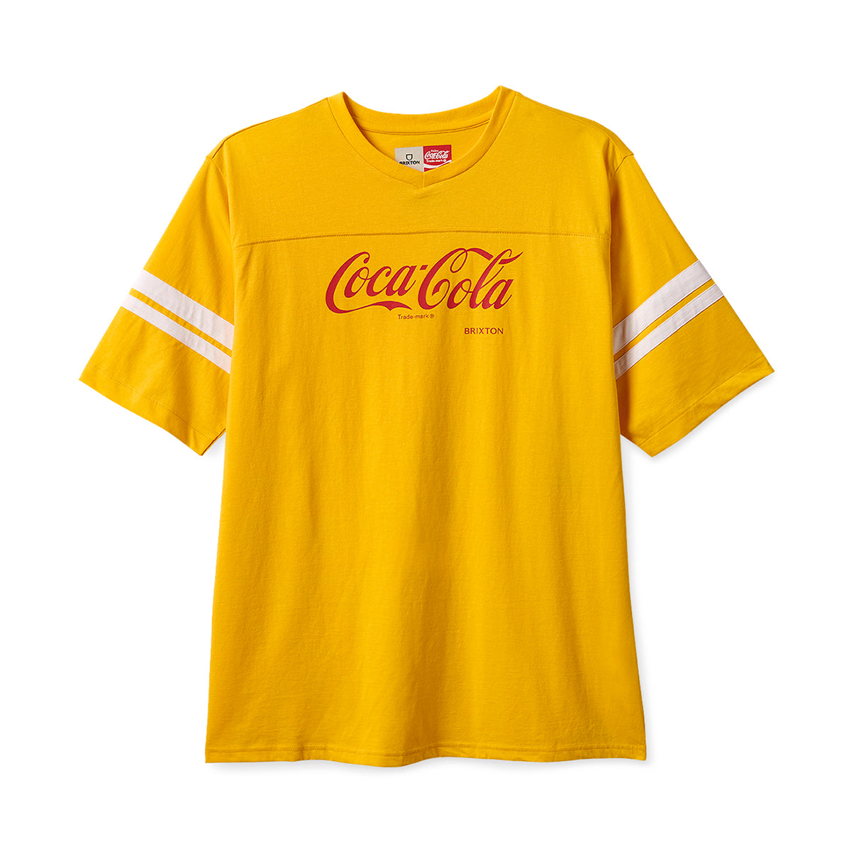 COCA-COLA CLASSIC FOOTBALL T-YELLOW