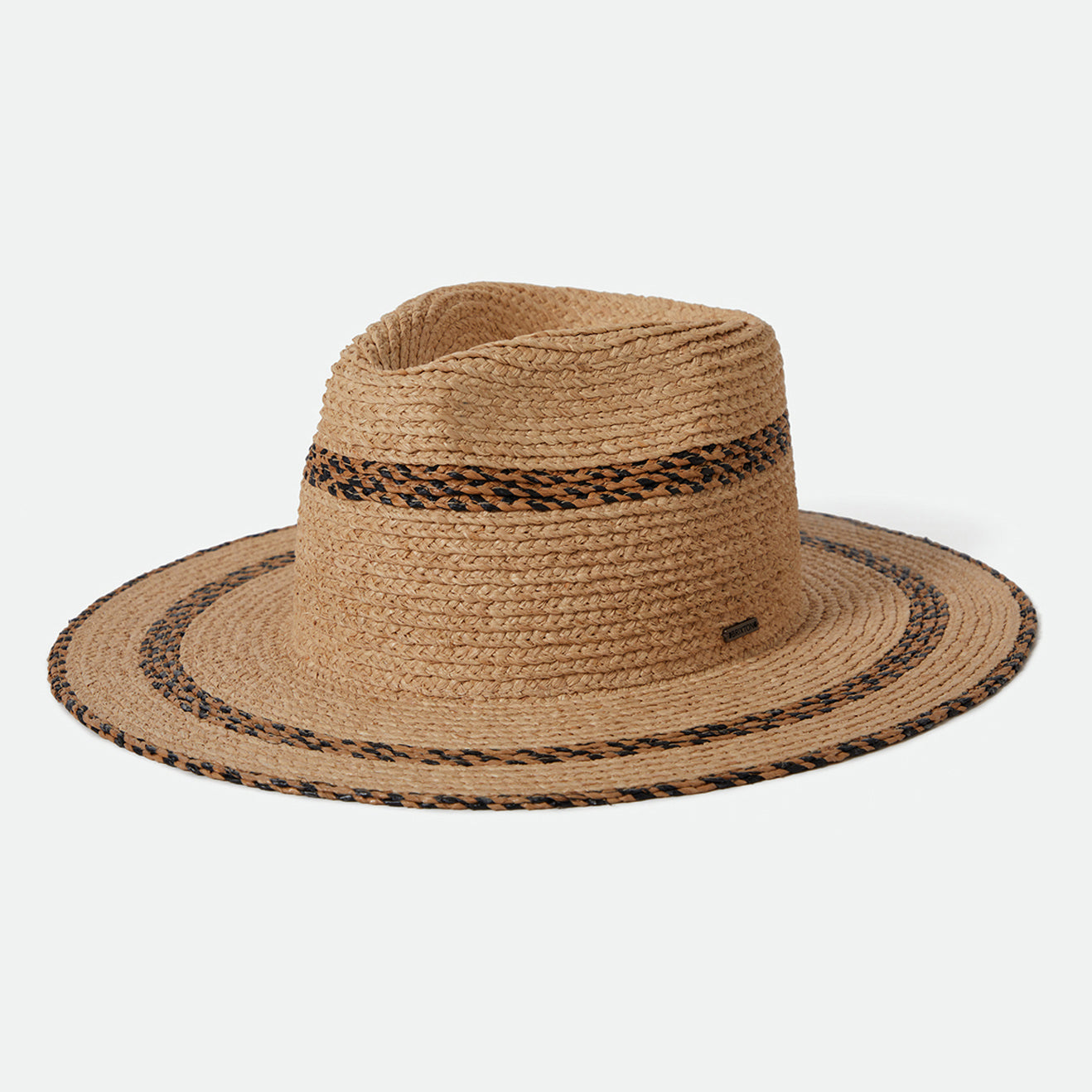 COHEN COWBOY STRAW HAT-TAN/BLACK