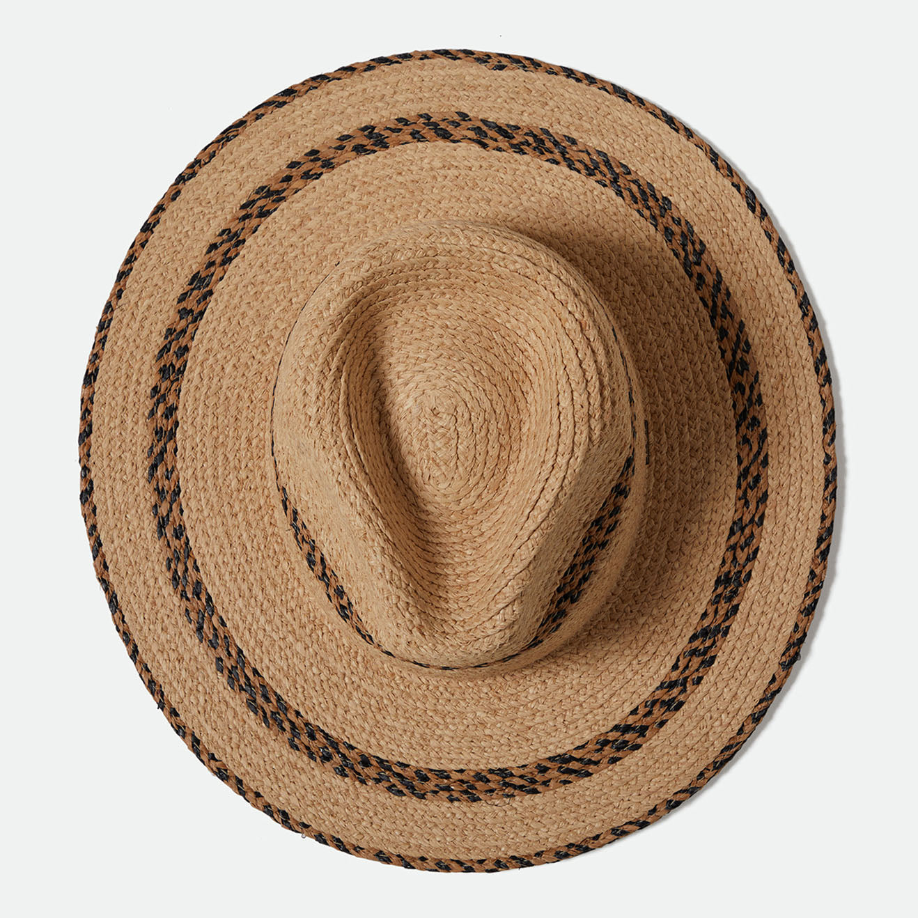 COHEN COWBOY STRAW HAT-TAN/BLACK