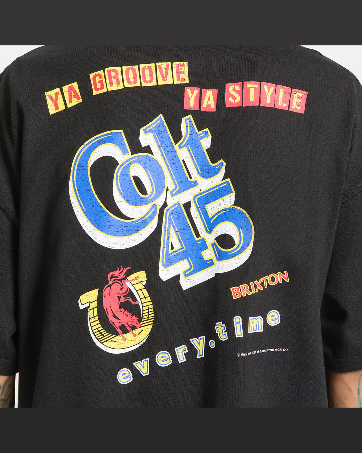 COLT 45 EVERYTIME S/S OVERSIZED - BLACK