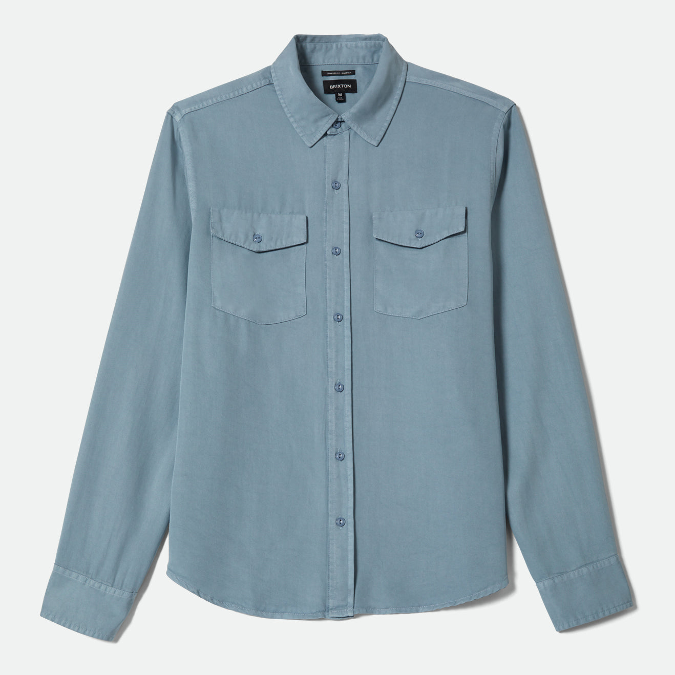 COOL COMFORT WAYNE L/S WVN - DUSTY BLUE