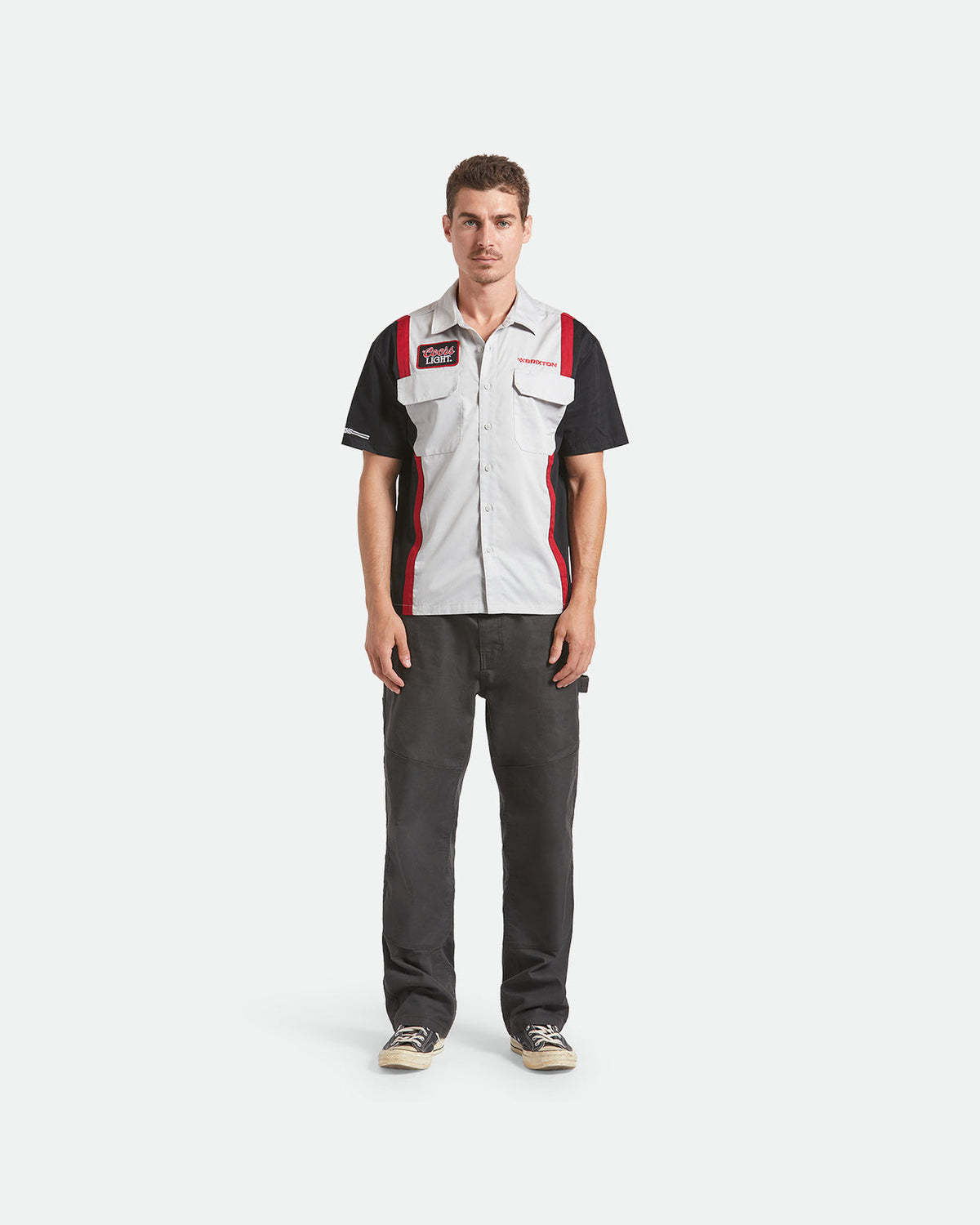 COORS LIGHT SHAKE DOWN S/S WVN - SILVER/BLACK