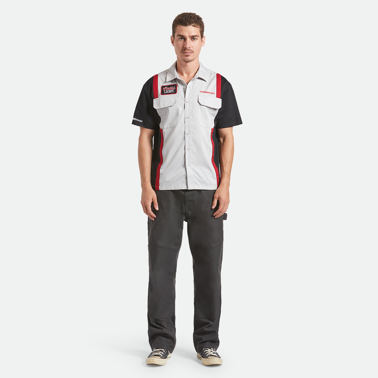 COORS LIGHT SHAKE DOWN S/S WVN - SILVER/BLACK