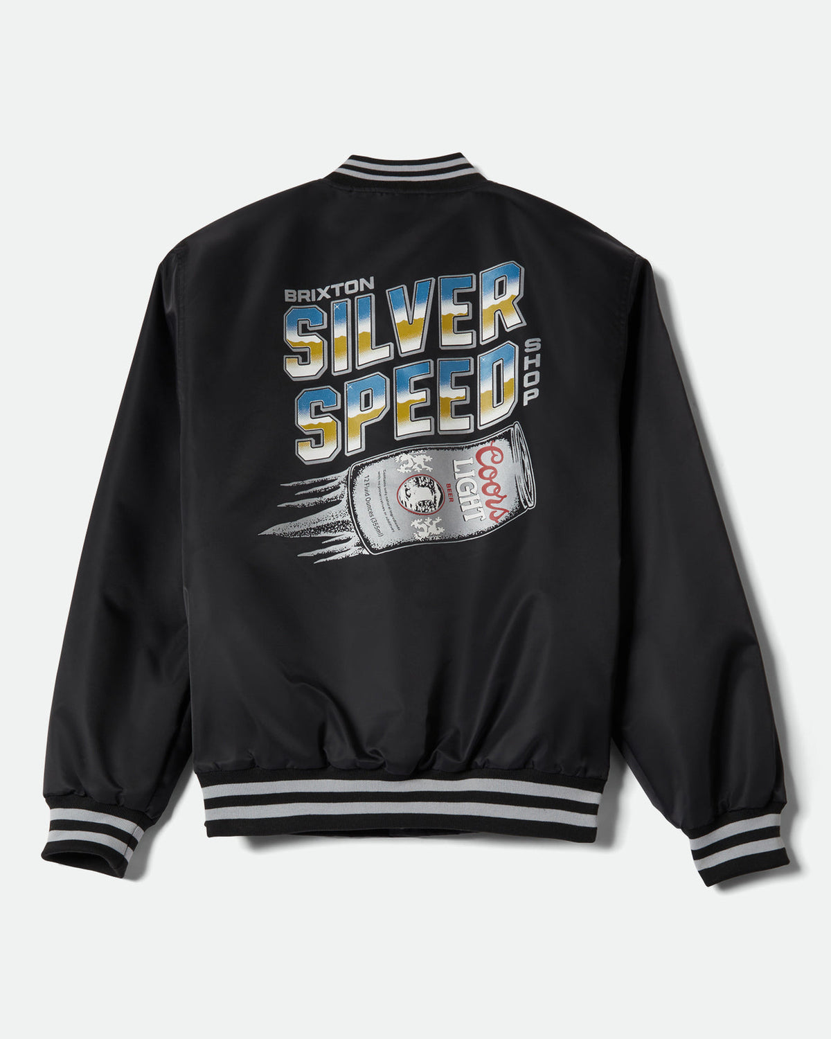 COORS LIGHT SILVER SPEED SHOP JACKET - BLACK/SILVER