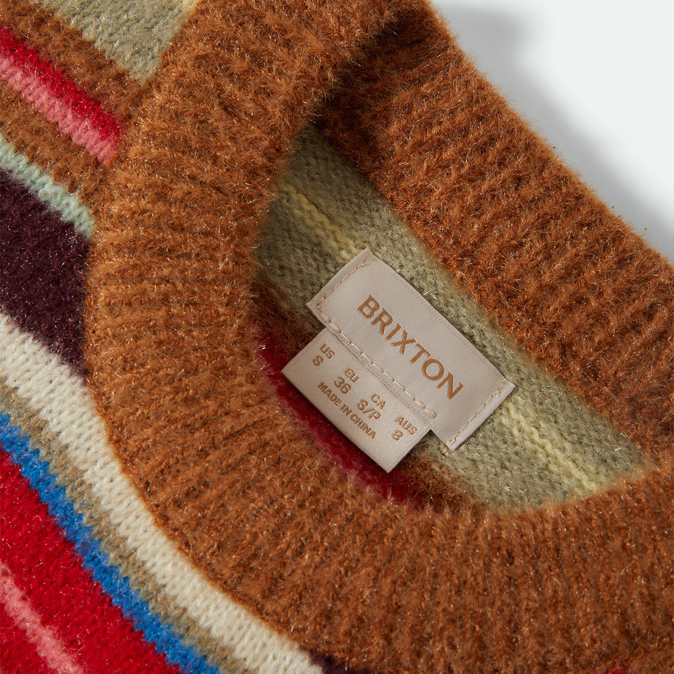 COZY CREW SWEATER - MULTI STRIPE
