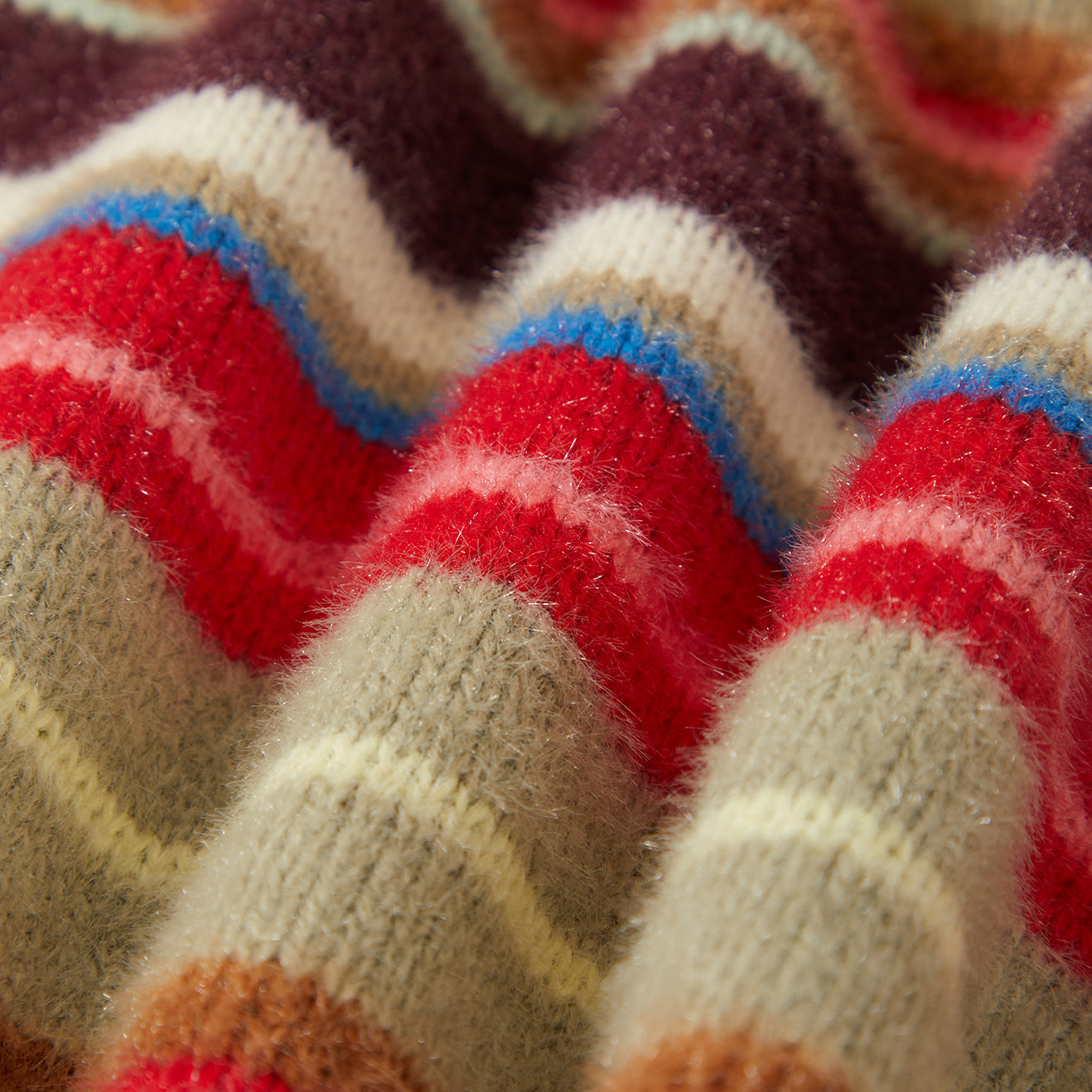 COZY CREW SWEATER - MULTI STRIPE