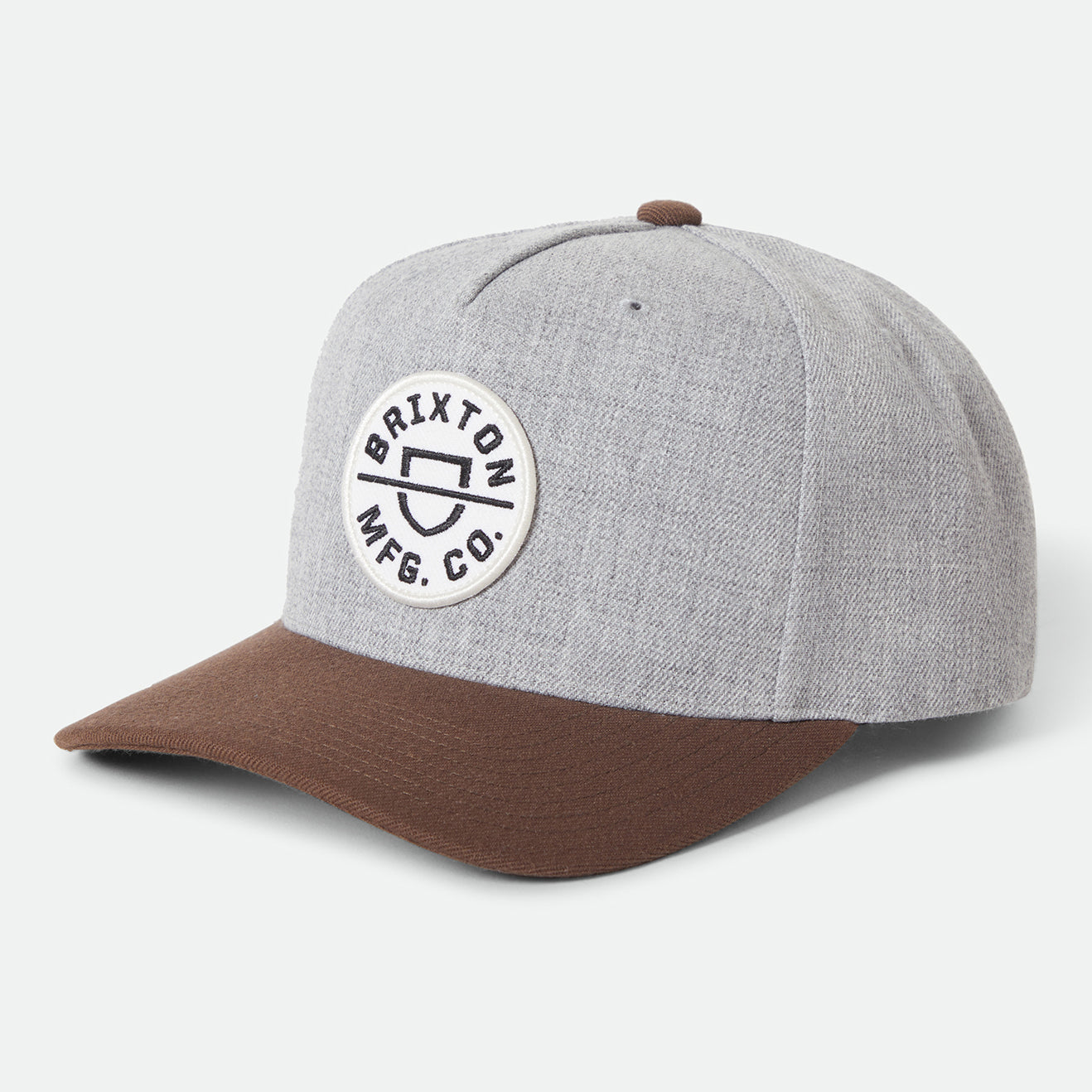 CREST C MP SNAPBACK - HEATHER GREY/PINECONE BROWN