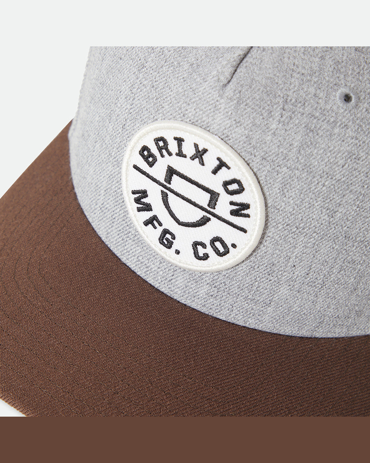 CREST C MP SNAPBACK - HEATHER GREY/PINECONE BROWN