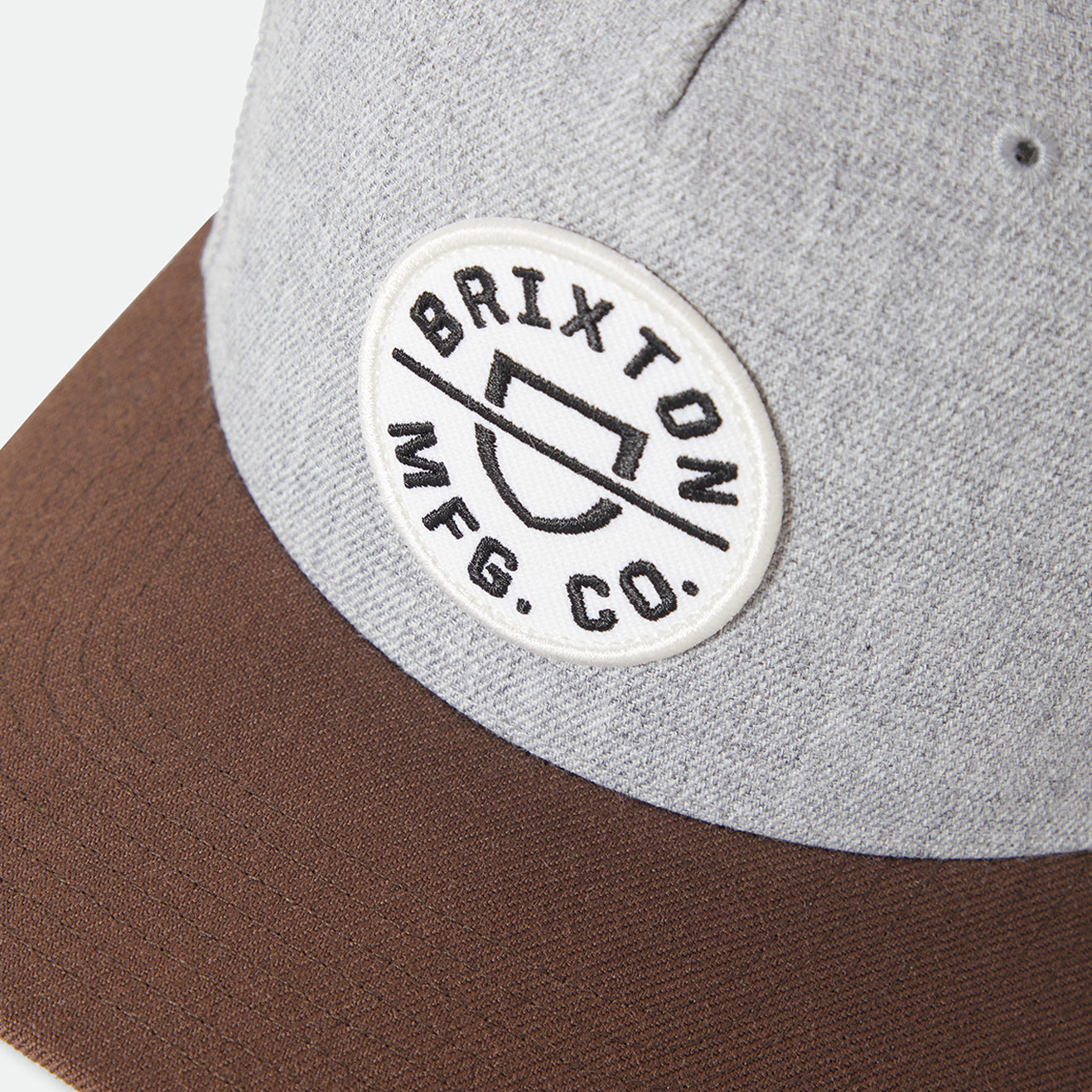 CREST C MP SNAPBACK - HEATHER GREY/PINECONE BROWN