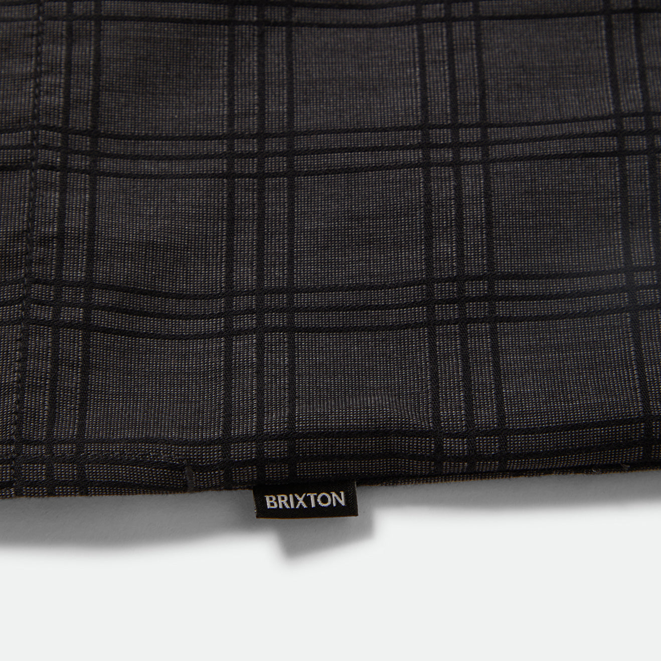 CRU OXFORD PLAID S/S WVN-CHARCOAL/BLACK PLAID