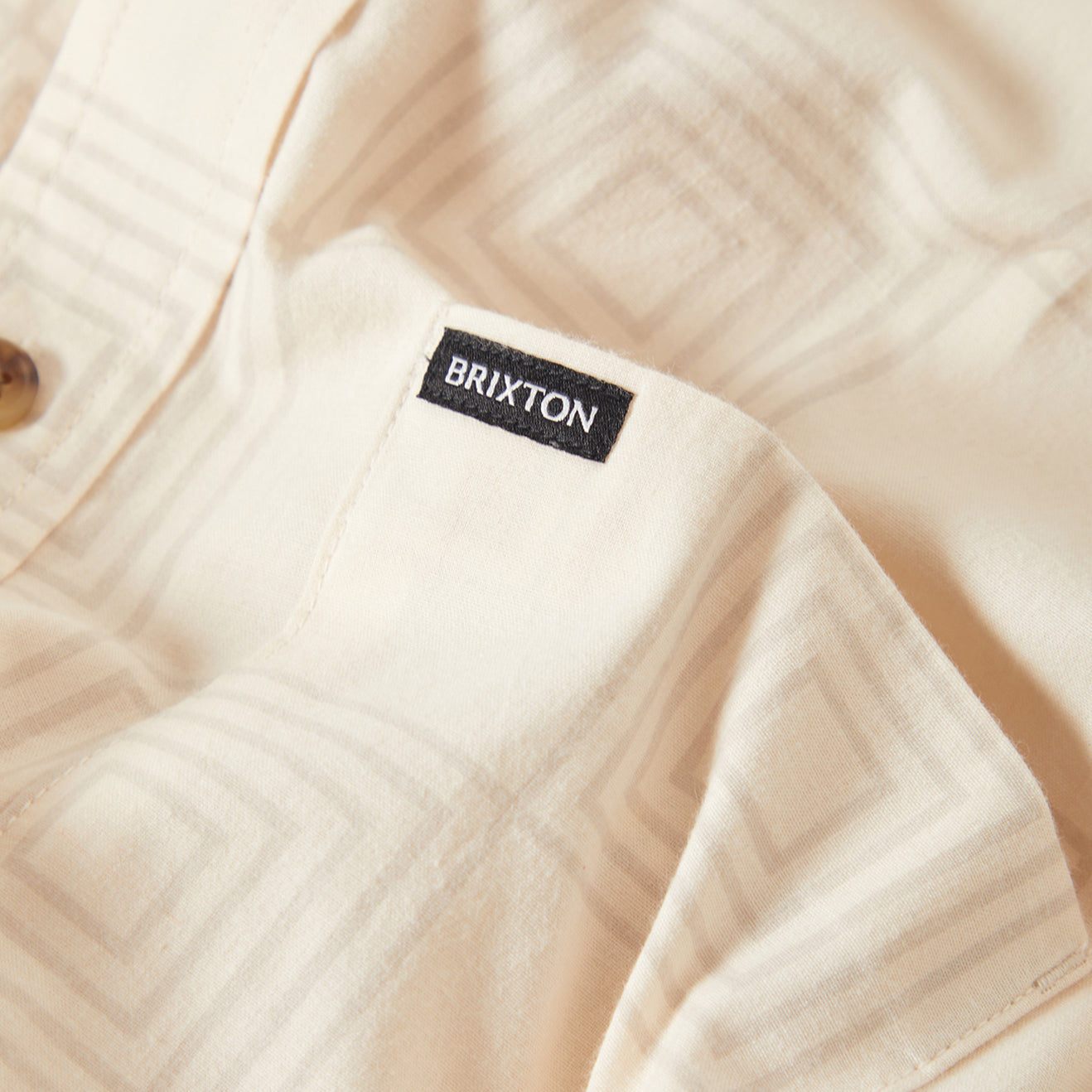 CRU PRINT S/S WVN - WHITECAP/GEO CHECKER