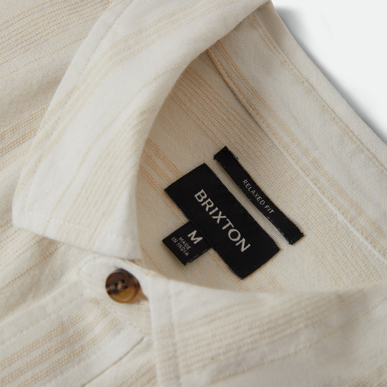 CRU STRIPED DOBBY S/S WVN - OFF WHITE