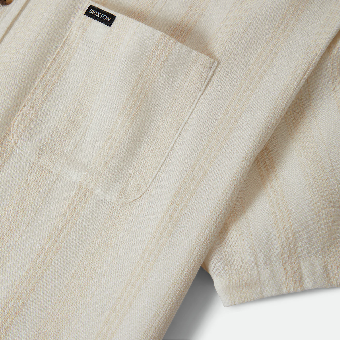 CRU STRIPED DOBBY S/S WVN - OFF WHITE
