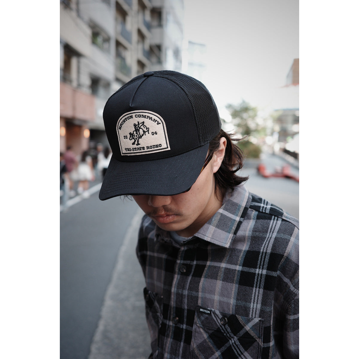 DANFORTH C NP MP TRUCKER HAT - BLACK/BLACK