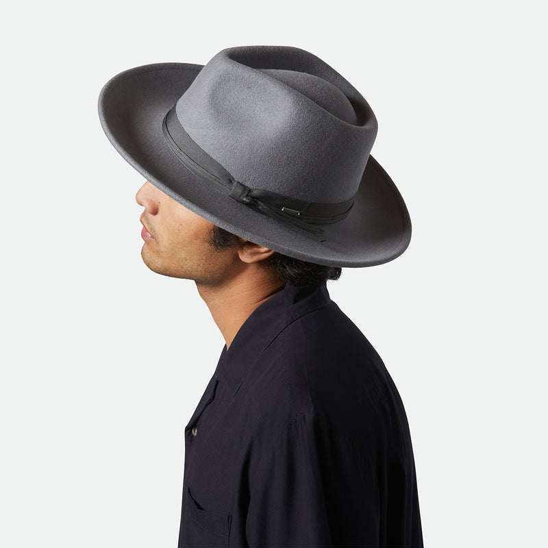 DAYTON CONVERTIBLE BRIM RANCHER - GREY