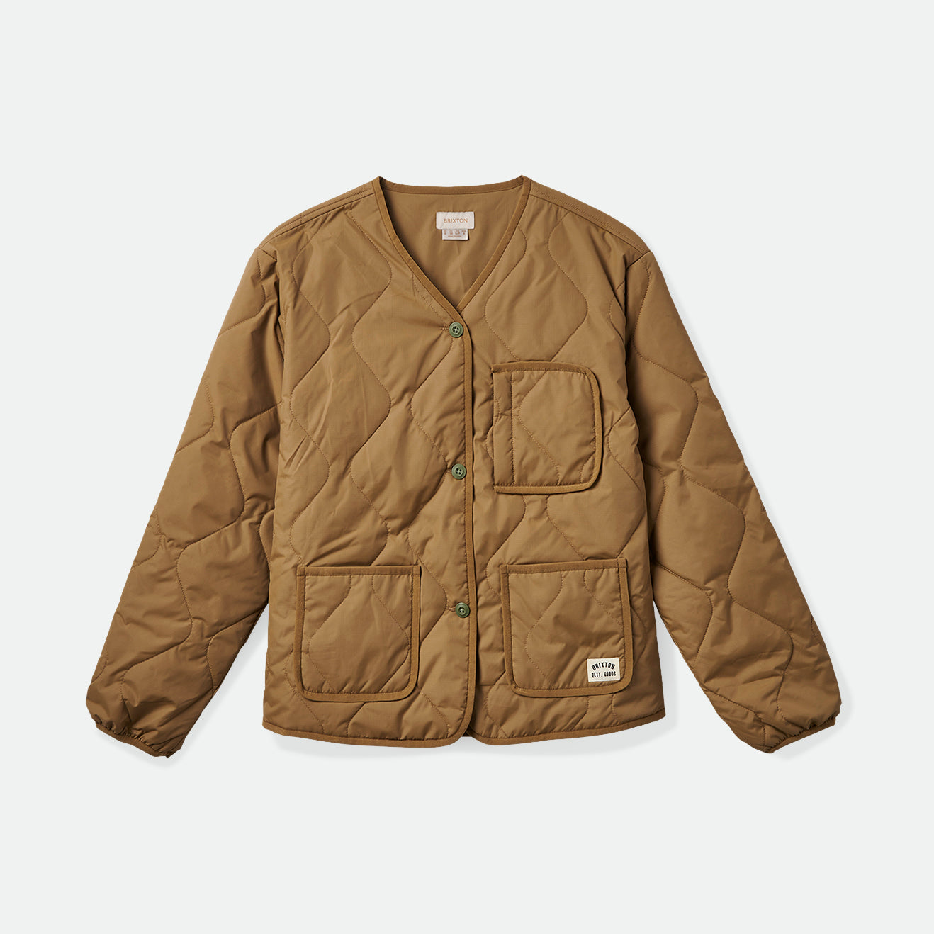 DELILAH QUILTED JACKET-KHAKI