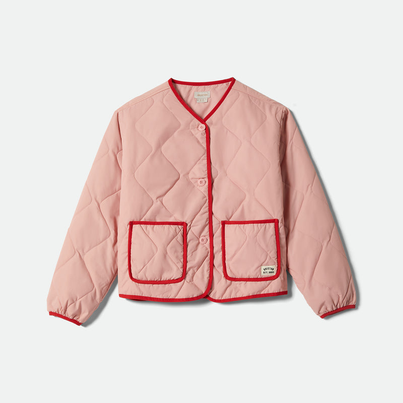 DELILAH QUILTED JACKET - MELLOW ROSE