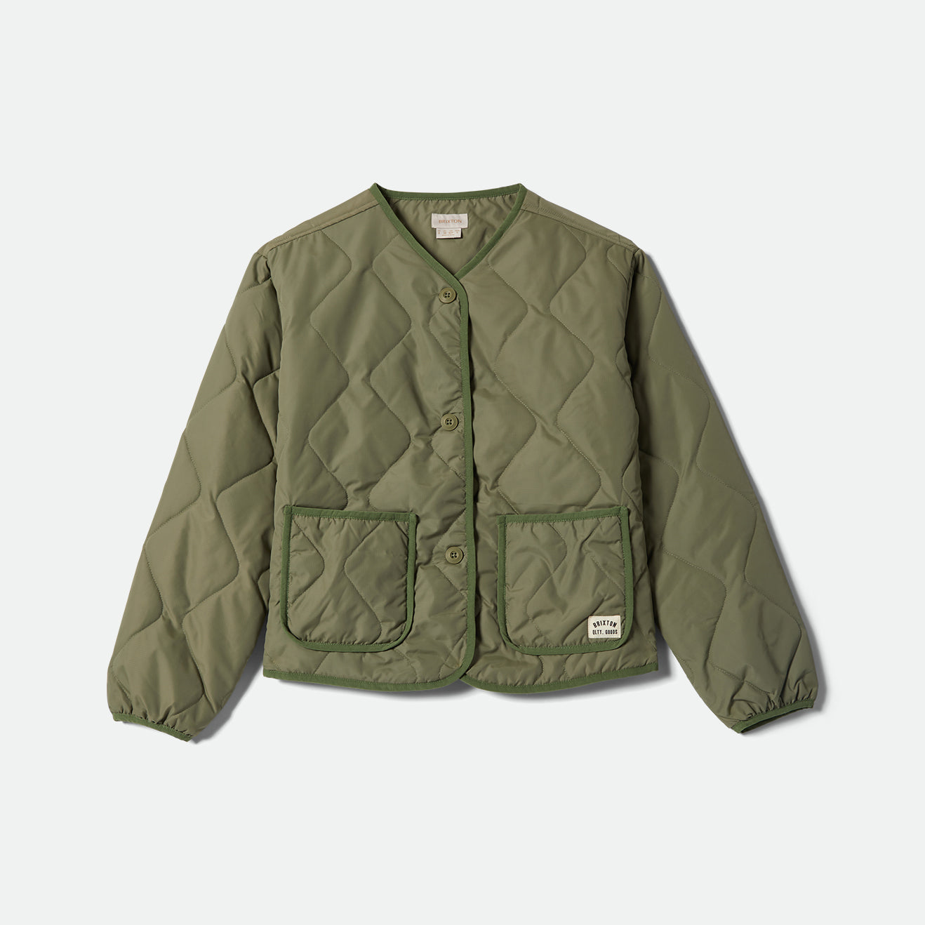 DELILAH QUILTED JACKET - OLIVE SURPLUS