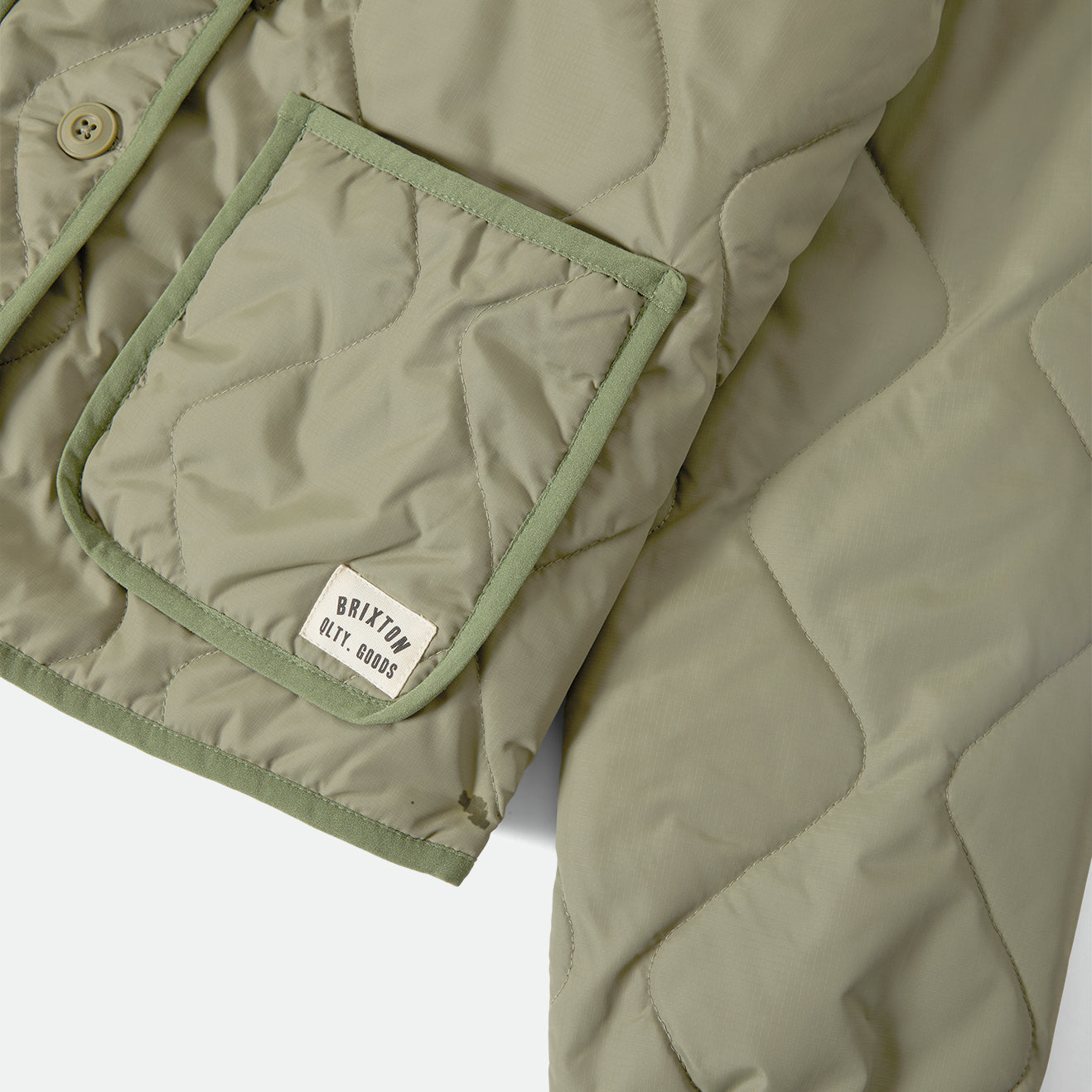DELILAH QUILTED JACKET - OLIVE SURPLUS