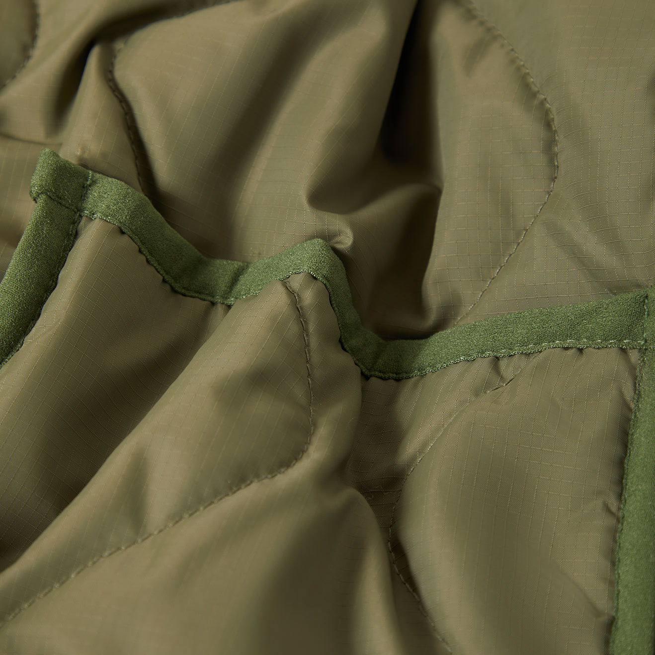 DELILAH QUILTED JACKET - OLIVE SURPLUS