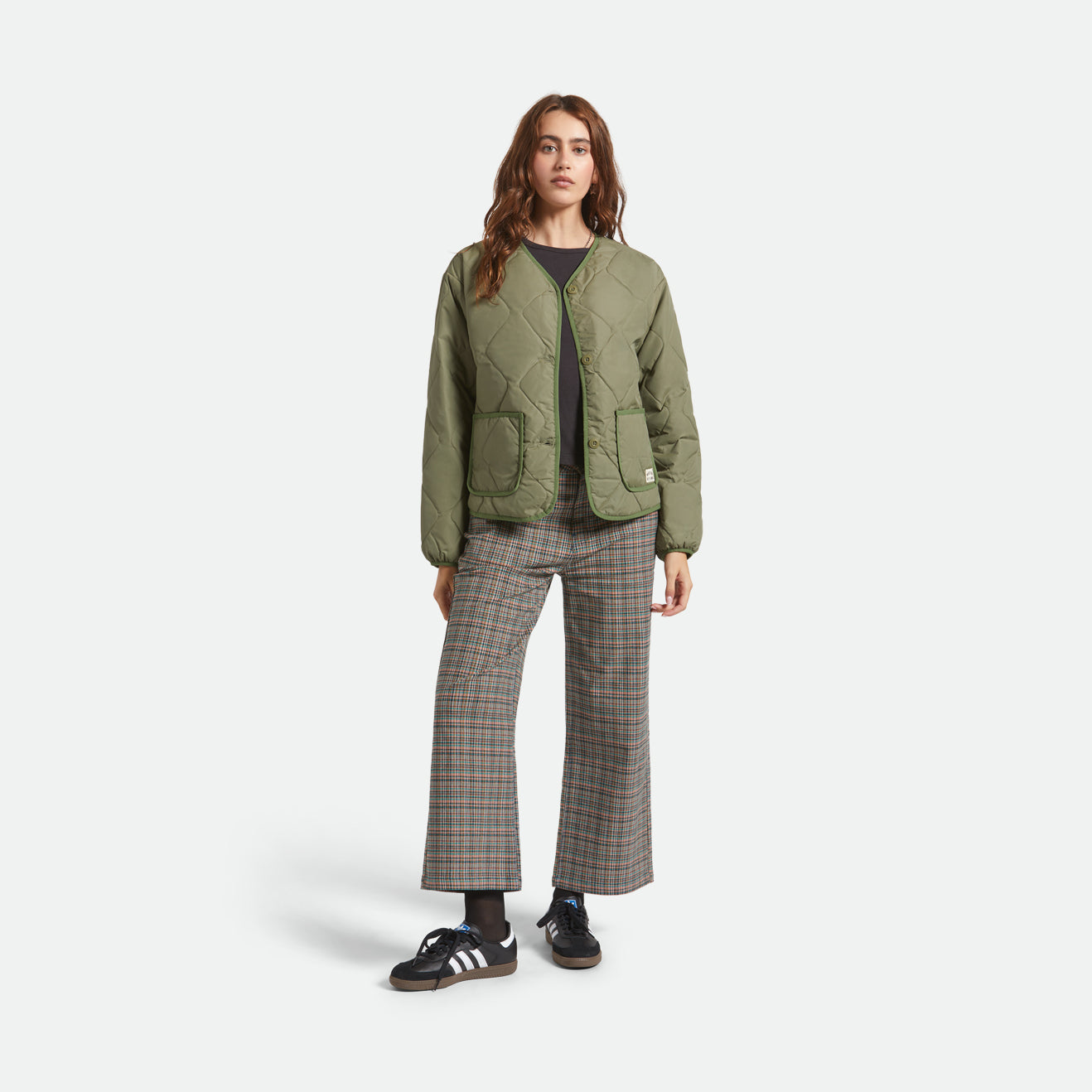 DELILAH QUILTED JACKET - OLIVE SURPLUS