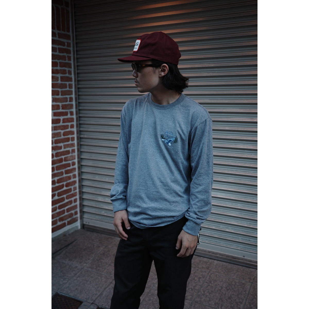 DRIFTWAY L/S STT - GRAPHITE HEATHER