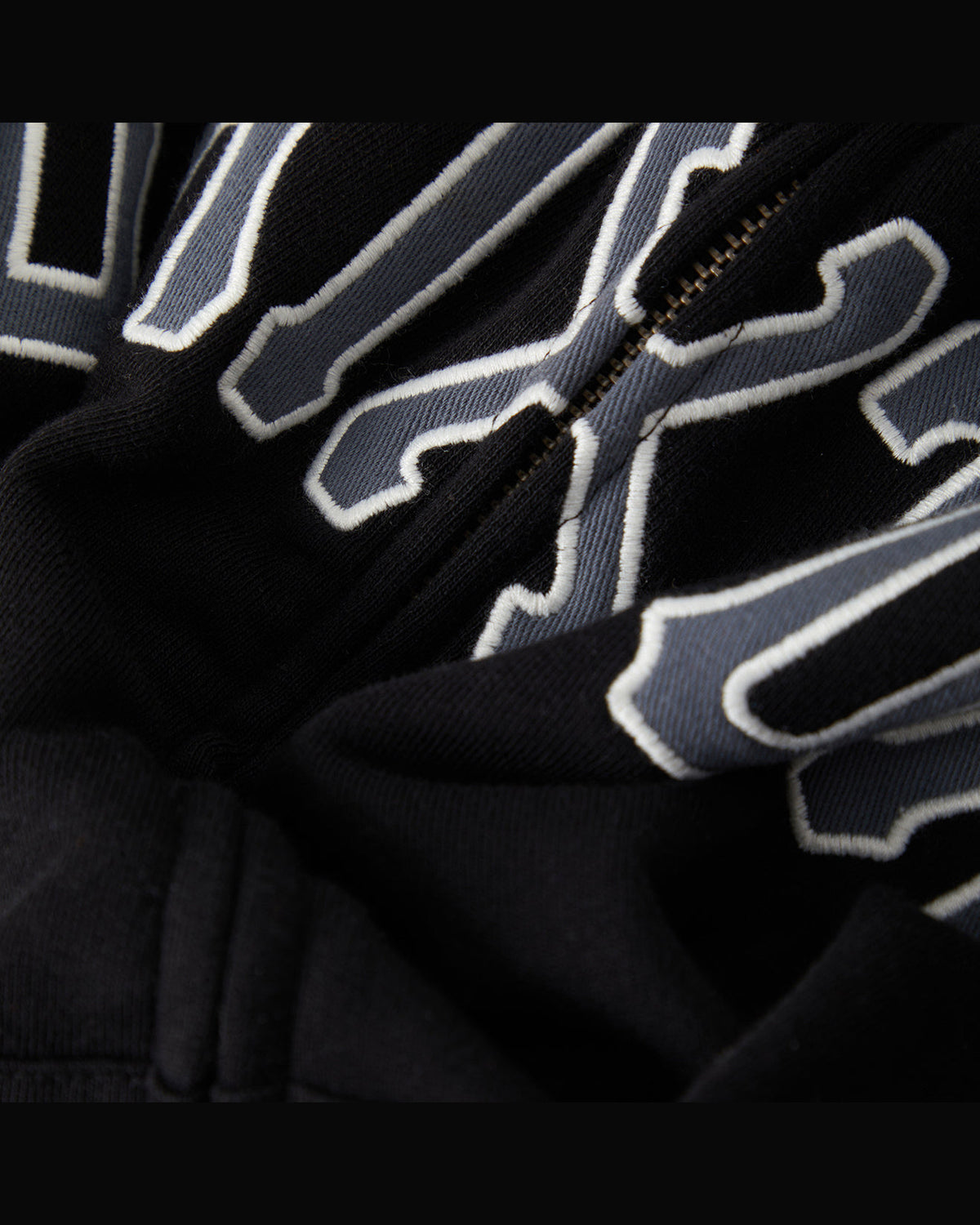 DUGOUT ZIP HOOD FLEECE - BLACK/GREY