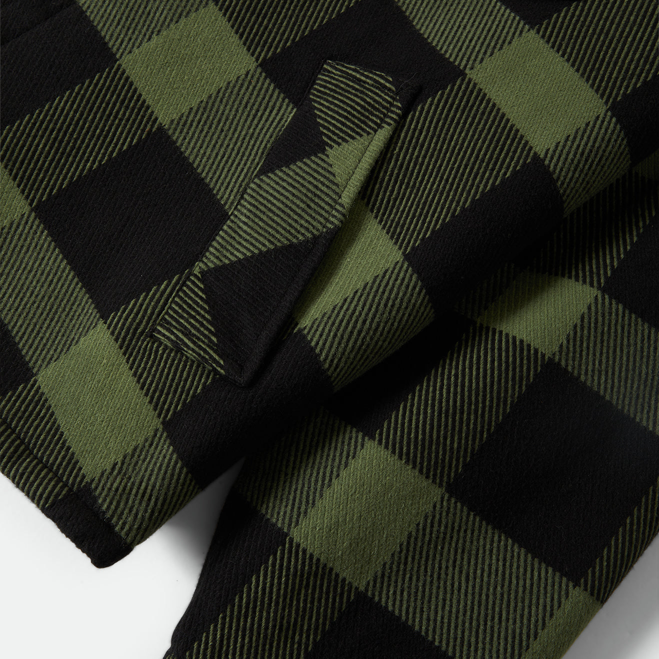 DURHAM LINED JACKET - BLACK/WILD GREEN FLANNEL