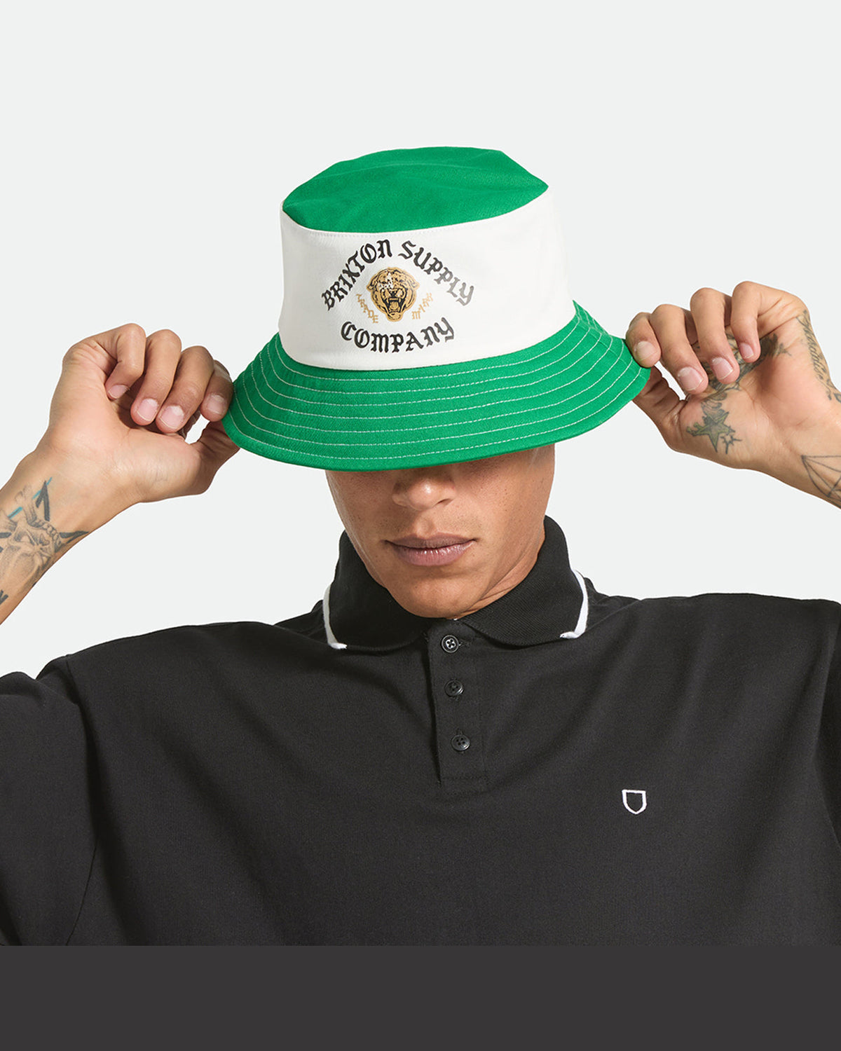 ELDON PACKABLE BUCKET HAT - GREEN/OFF WHITE MORADO