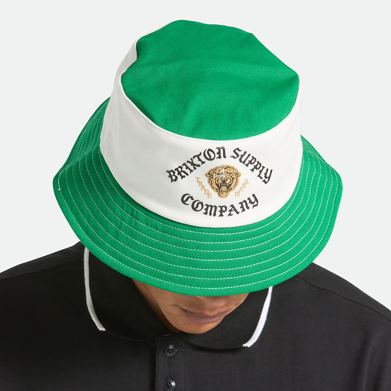 ELDON PACKABLE BUCKET HAT - GREEN/OFF WHITE MORADO