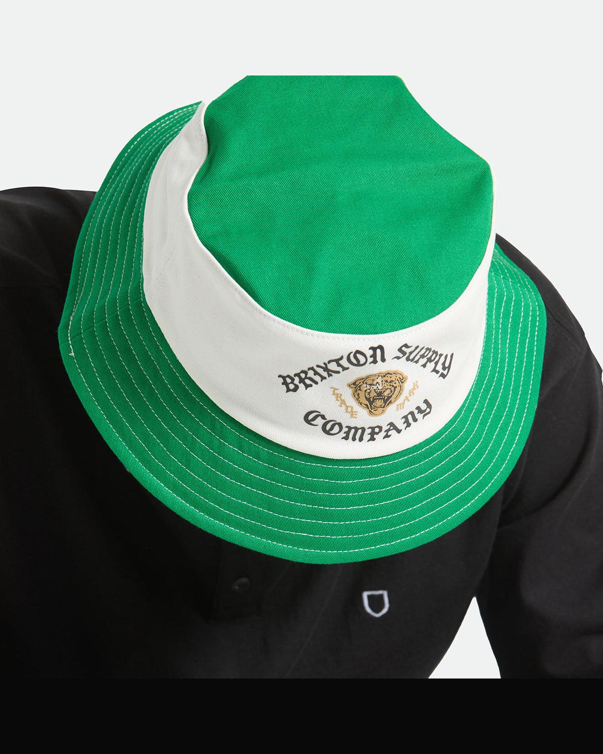 ELDON PACKABLE BUCKET HAT - GREEN/OFF WHITE MORADO
