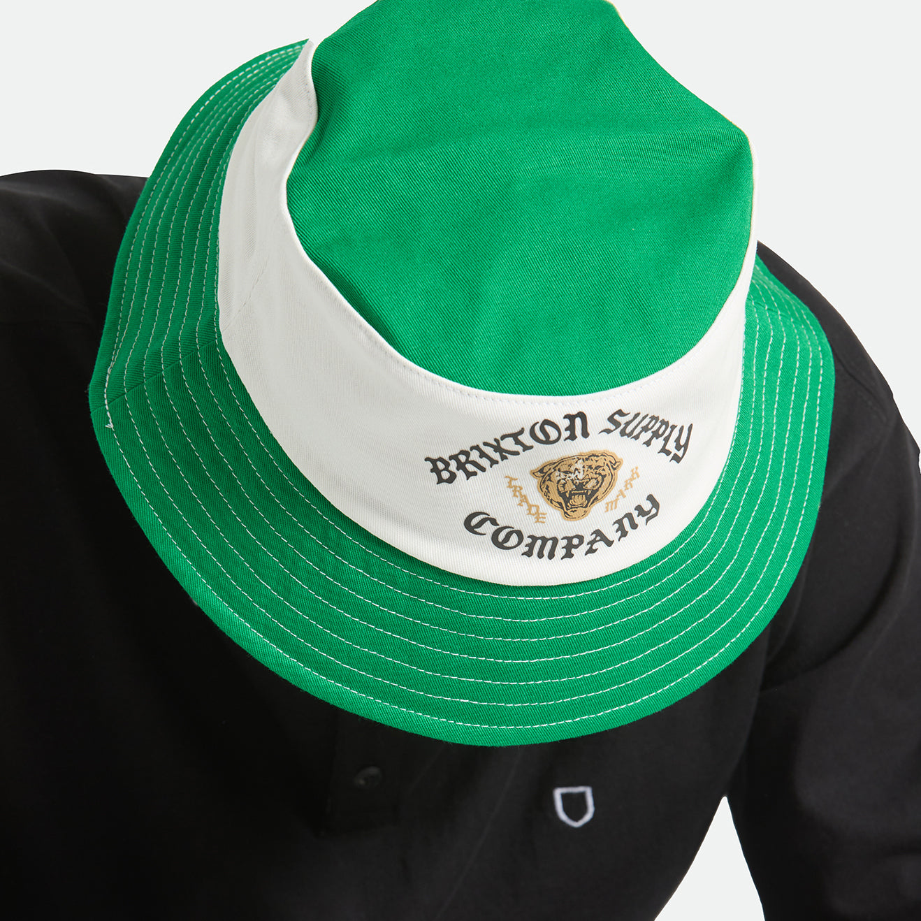 ELDON PACKABLE BUCKET HAT - GREEN/OFF WHITE MORADO